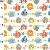 Digital Cotton Prints - Cute Zoo Animals Print