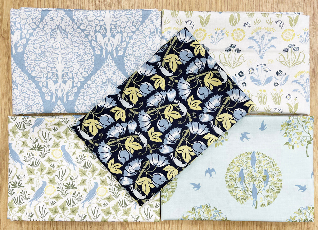 Fat Quarter Bundle - Voysey Birds in Nature Collection