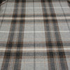 Upholstery Fabric Grampian Faux Wool Curtain Cushion Material - Black Gold Tartan Check