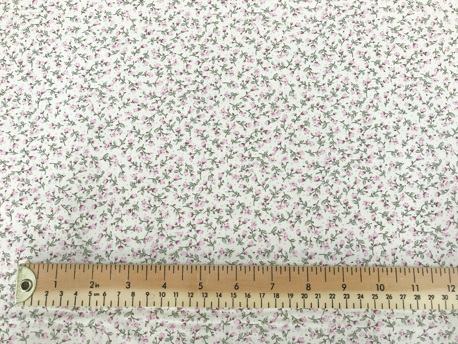Floral Fabric ~ Ditsy Floral Print ~ Pink ~ 100% Cotton Poplin Fabric
