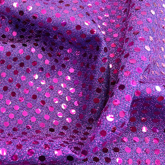 Purple Sequin Fabric - 3mm Sequin Sparkly Costume Craft Fabric