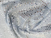 Silver Sequin Fabric - 3mm Sequin Sparkly Costume Craft Fabric