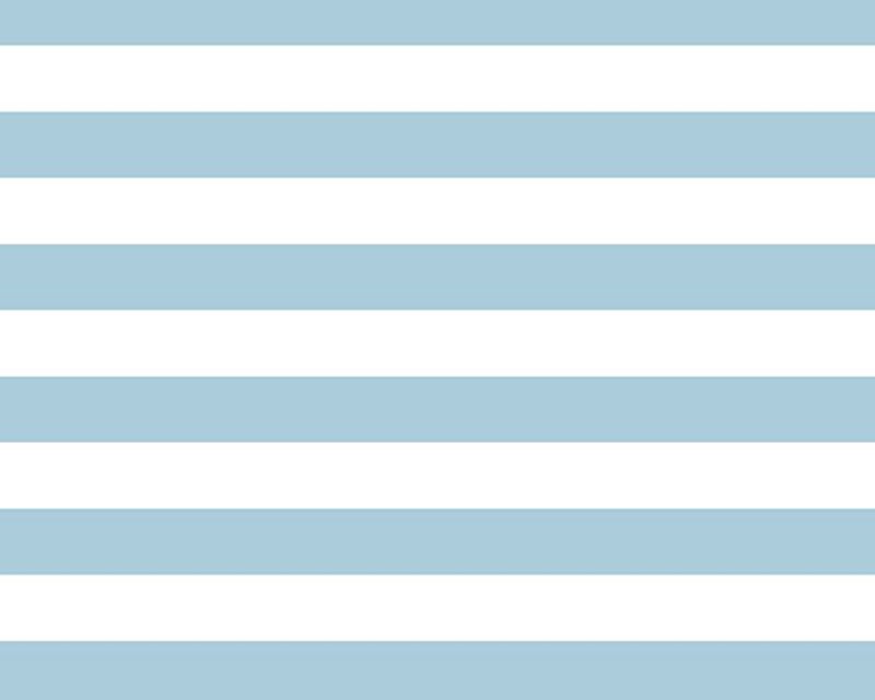 Sky Blue & White 1" Wide Stripe Cotton Poplin Fabric