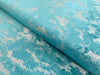 Upholstery Fabric - Avalon Marbled Velour Velvet - Teal & Silver